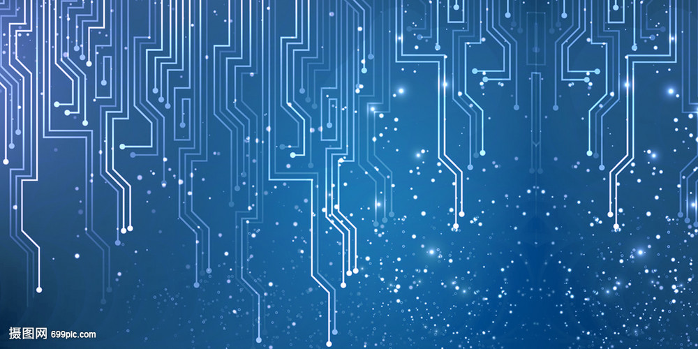 藍(lán)色科技感線(xiàn)條 未來(lái)視覺(jué)與科技的融合